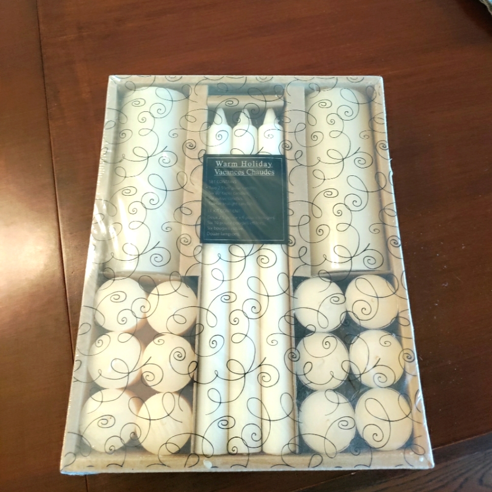 BNIB, White candles